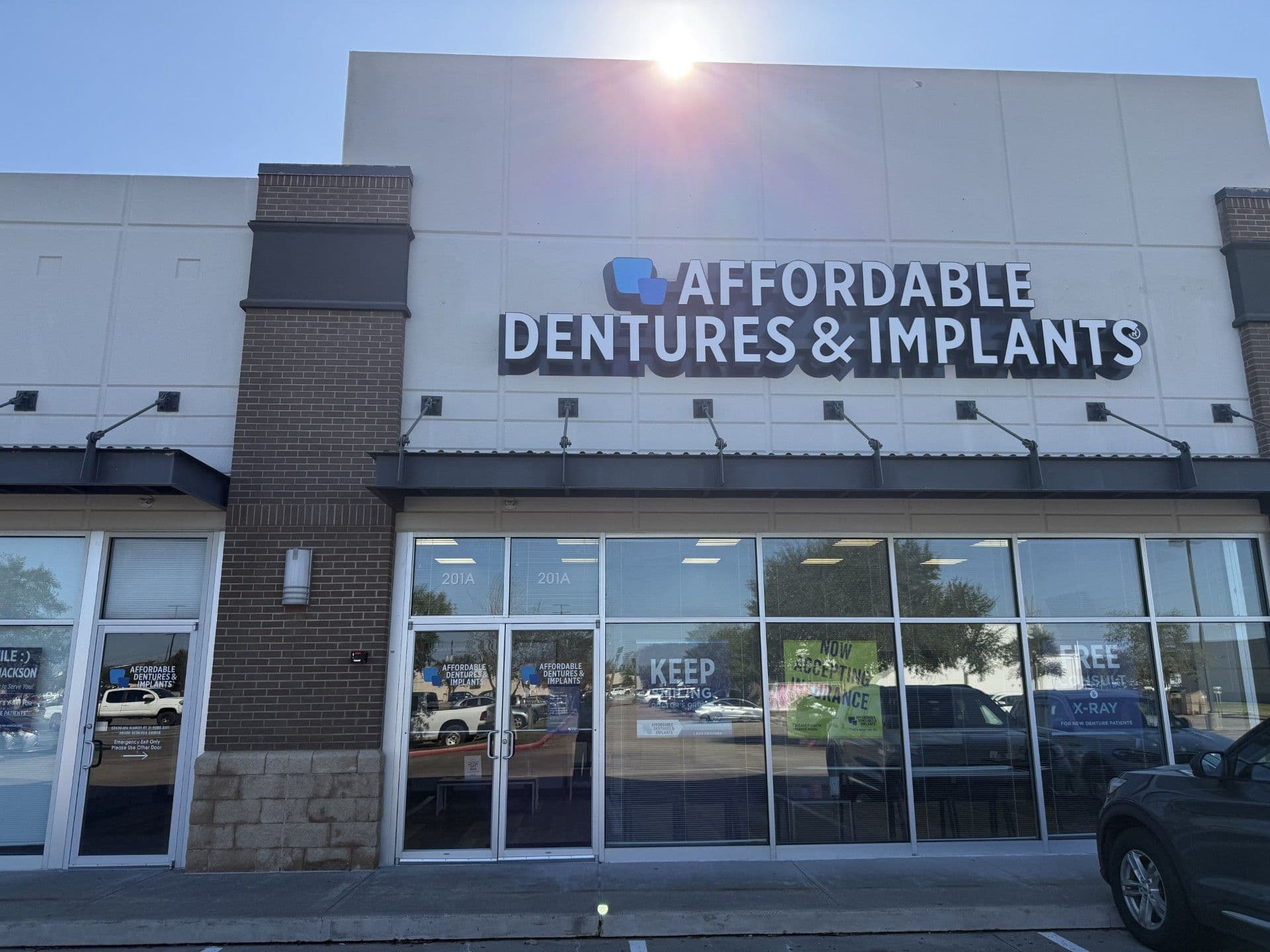 Exterior of Affordable Dentures & Implants in Lake Jackson, TX