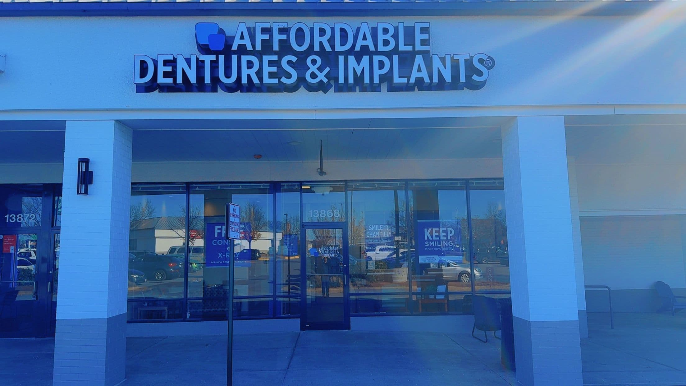 Exterior of Affordable Dentures & Implants in Chantilly, VA