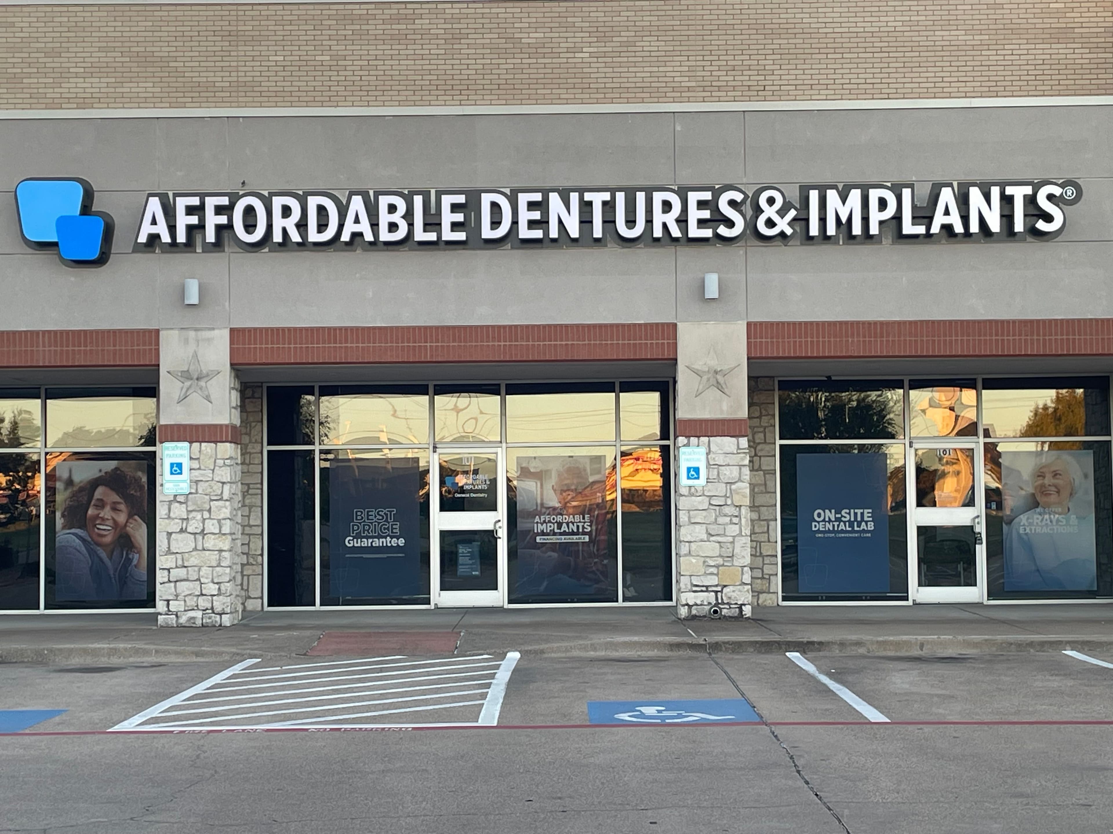 Exterior of Affordable Dentures & Implants in Granbury, TX