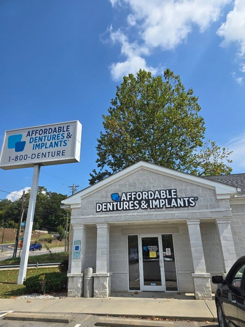 Exterior of Affordable Dentures & Implants in Asheville, NC