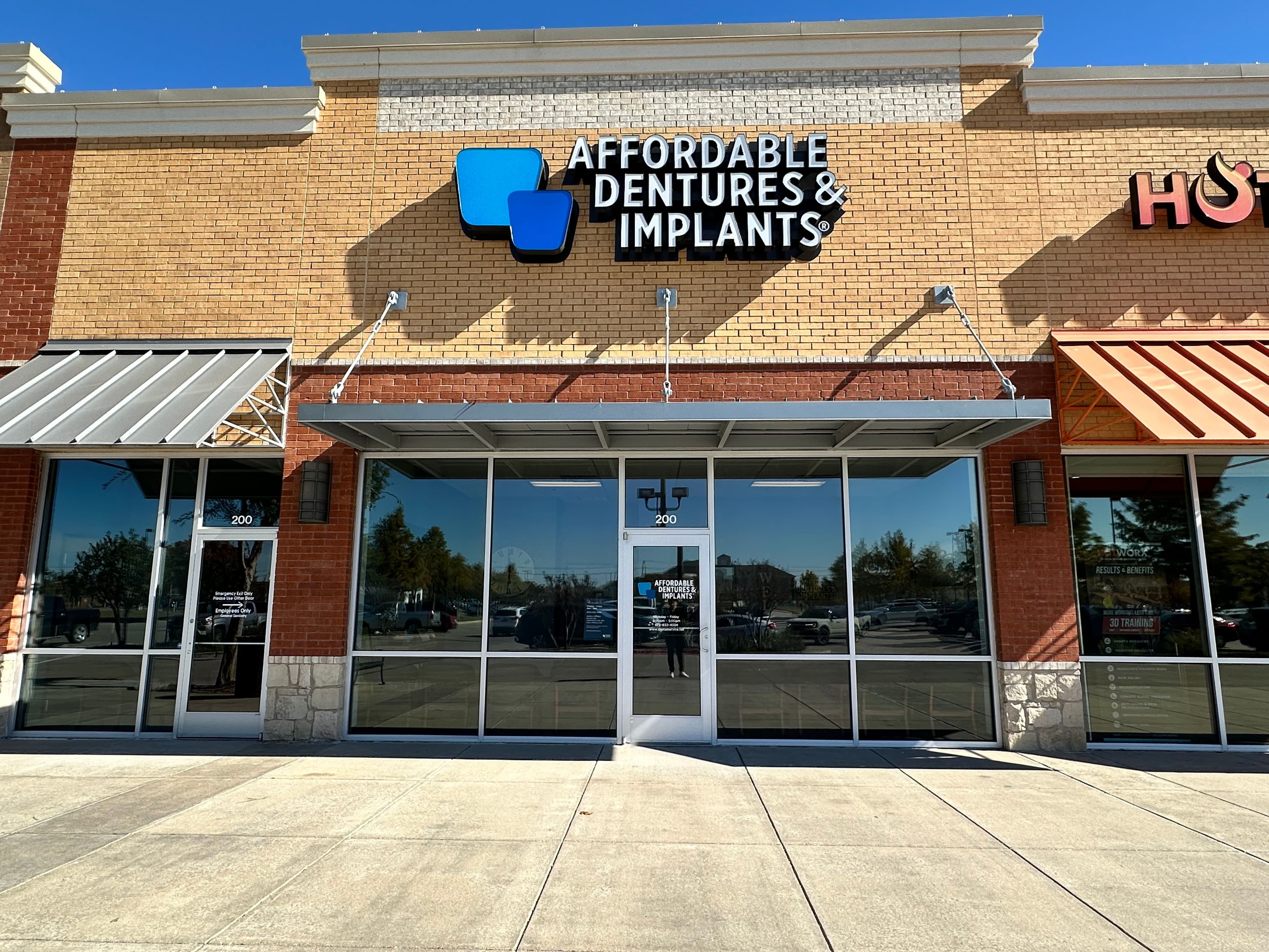Exterior of Affordable Dentures & Implants in Waxahachie, TX