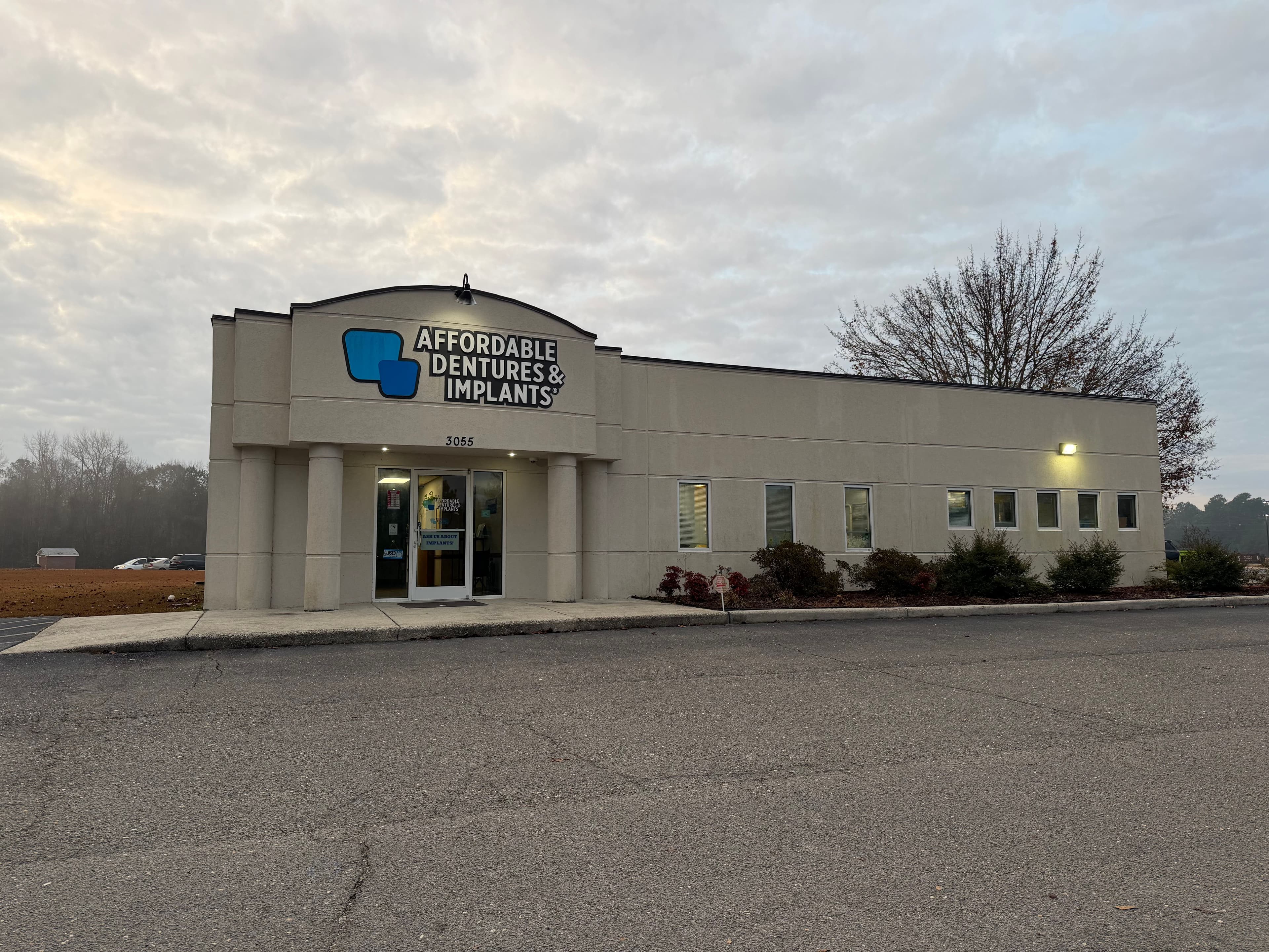 Exterior of Affordable Dentures & Implants in Fayetteville, NC