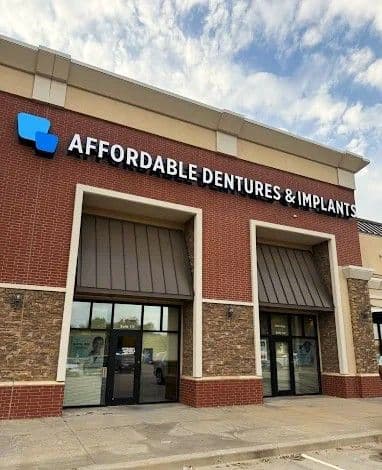 Exterior of Affordable Dentures & Implants in Del City, OK