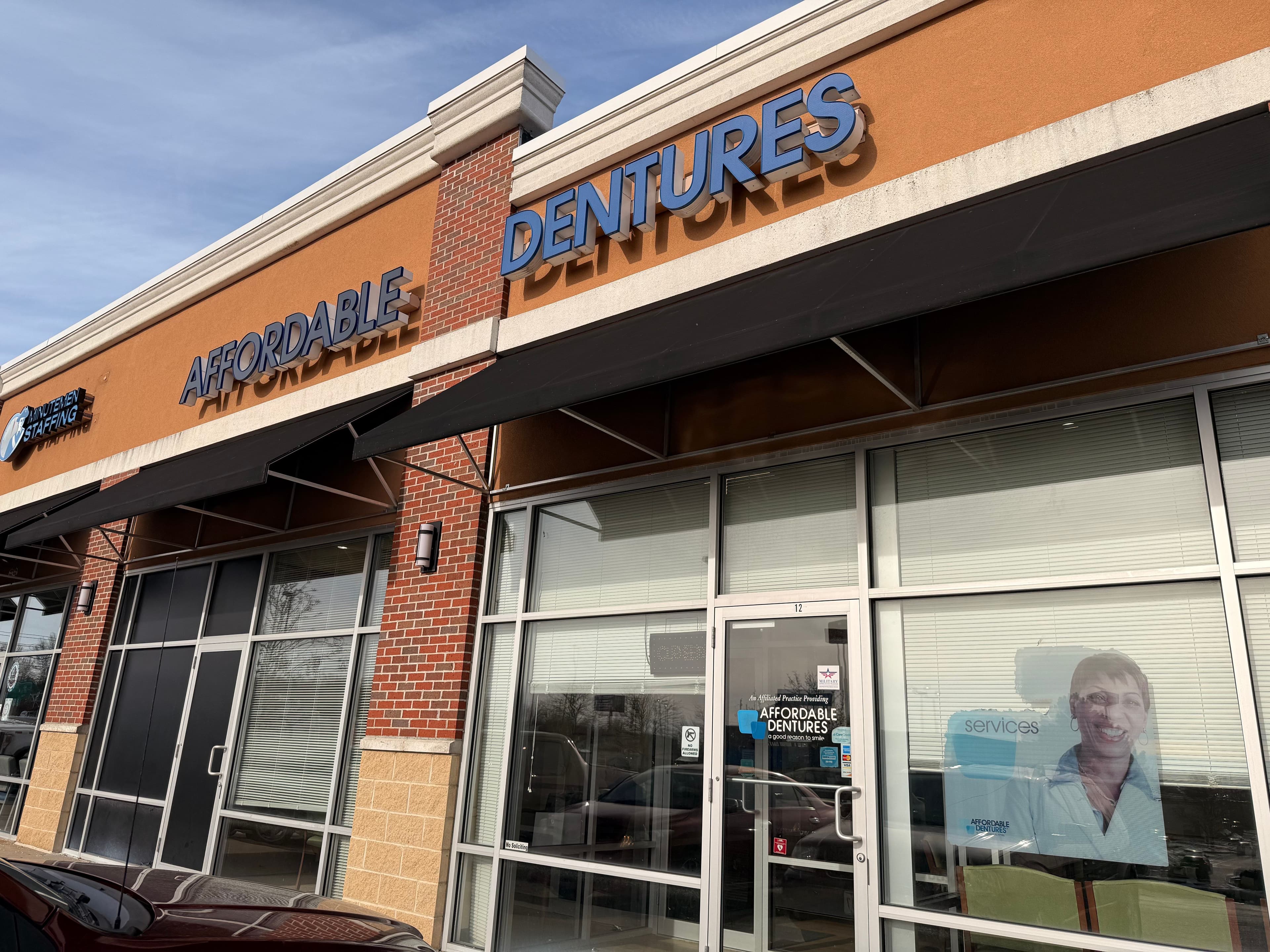Exterior of Affordable Dentures & Implants in Akron, OH